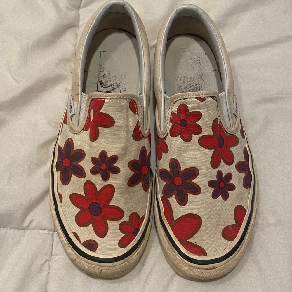 Floral Vans size 8.5